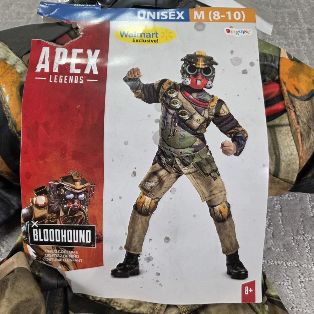 Apex Legends Boy's‎ Bloodhound Cosplay Halloween Costume Child 8-10 Medium NEW